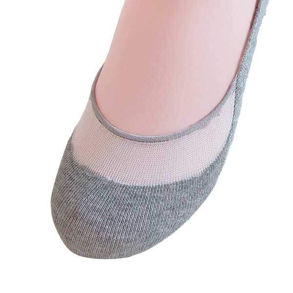 透膚襪︱典雅 精梳棉 柔軟 透氣 吸汗 舒適 隱形襪 灰色