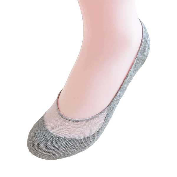 透膚襪︱典雅 精梳棉 柔軟 透氣 吸汗 舒適 隱形襪 灰色